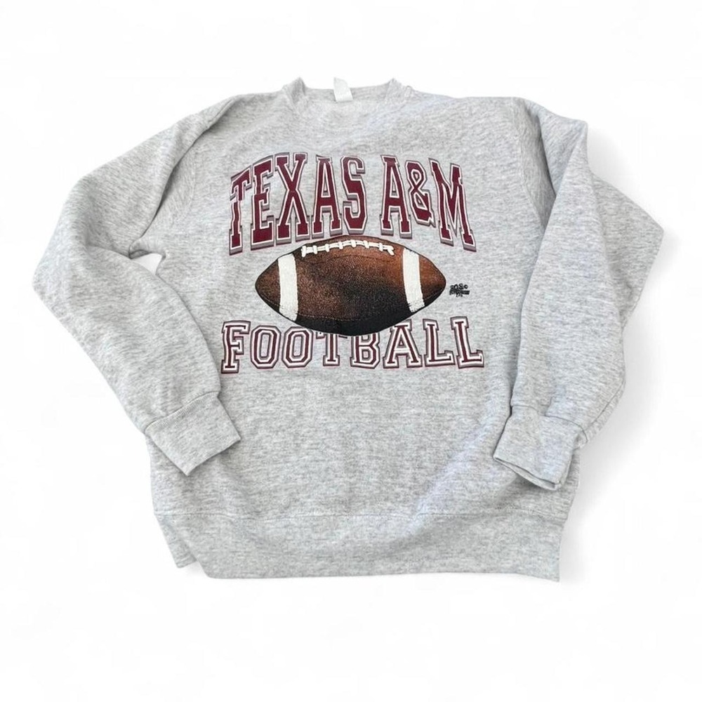 Texas vintage 80s A&M grey crewneck sweatshirt Size M